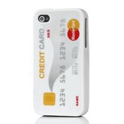iPhone Creditcard Siliconen Case - WIT