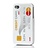 iPhone Creditcard Siliconen Case - WIT