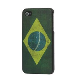iPhone Vintage Braziliaanse Vlag Hard Case