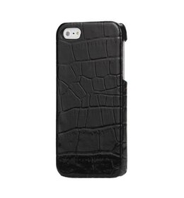 Krokodillen Leren Hard Case voor iPhone 5 - Zwart