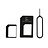 Nano SIM Kaart Adapter - Zwart