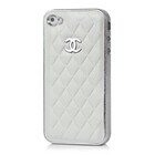 iPhone Leren Chanel Style Case - Wit