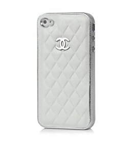 iPhone Leren Chanel Style Case - Wit