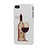 iPhone Witte Case met Fles Rode Wijn