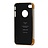 iPhone Premium leren Case met Gouden rand - Wit
