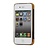 iPhone Premium leren Case met Gouden rand - Zwart