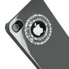 iPhone Glanzende Hard Case met Rhinestone Ring