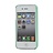 iPhone Witte Hard Case met Zilveren Studded Kruis