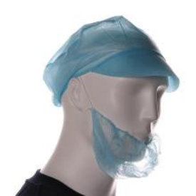  Baardmasker pp blauw  100st