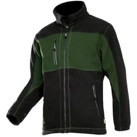  Sioen Fleece jack SEPP 611Z groen/zwart maat S