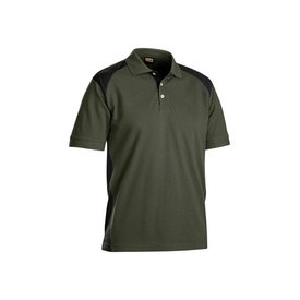  Bläkläder polo shirt 3324 armygroen/zwart maat: S
