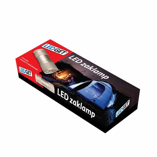  Zaklamp LEDGET M1 zaklamp 9 Led doos a 10 lamp