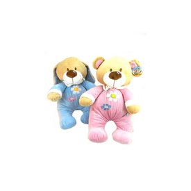  beer roze/blauw 50cm