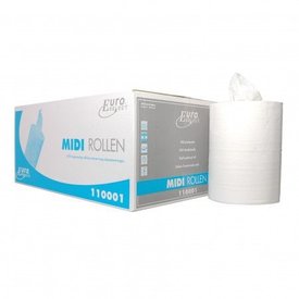  EURO Midirol 1-laags,wit 275 M X 24 CM, Doos a 6 rollen