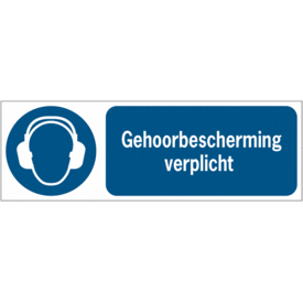  Sticker gehoorbescherming verplicht