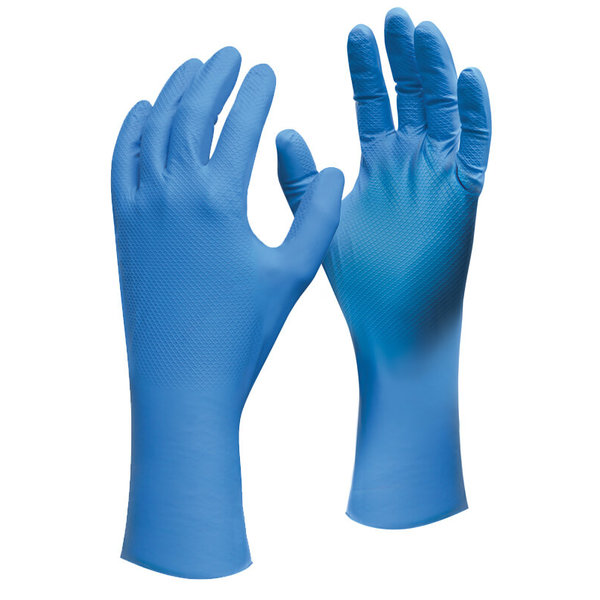  Showa 708 nitrile blauw 300mm maat 9 Doos 240 paar.