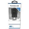 MD BLUE Huisstekker Zwart USB 2,0A