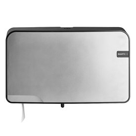  QUARTZ 441097 SILVER MINI JUMBO DUO TOILETROLHOUDER
