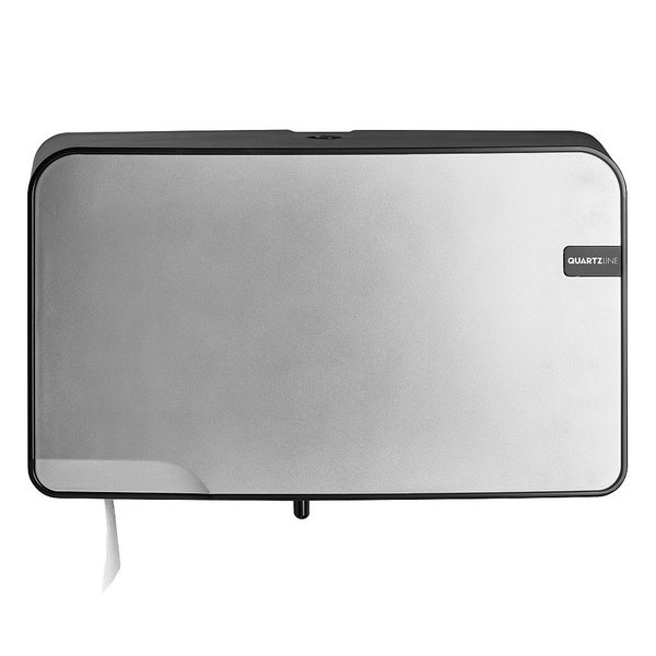  QUARTZ 441097 SILVER MINI JUMBO DUO TOILETROLHOUDER
