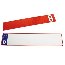  Nummerplaat lang alu reflect Belgie 1362020