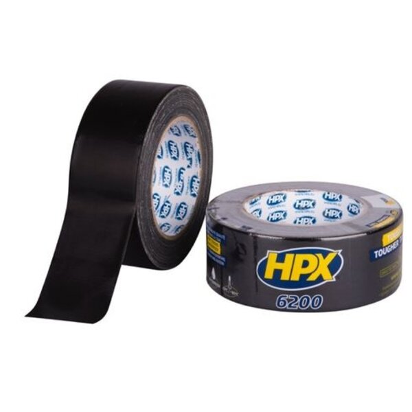  HPX Pantsertape 50mm x 25mtr Zwart CB5025