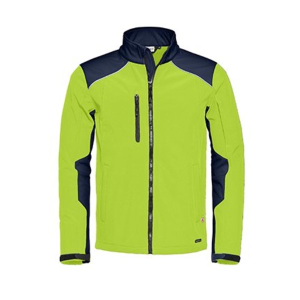  santino softshell jack tour lime/navy maat M