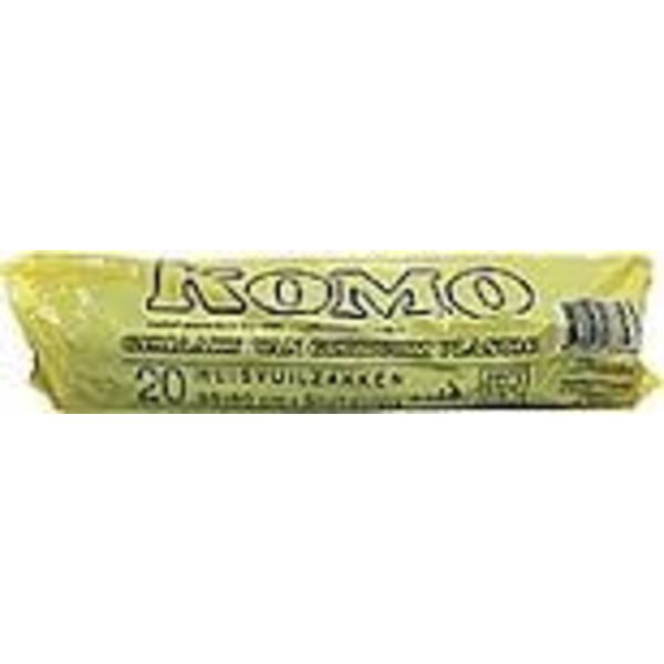  komo huisvuilniszakken 50 ltr 60x80cm 15st