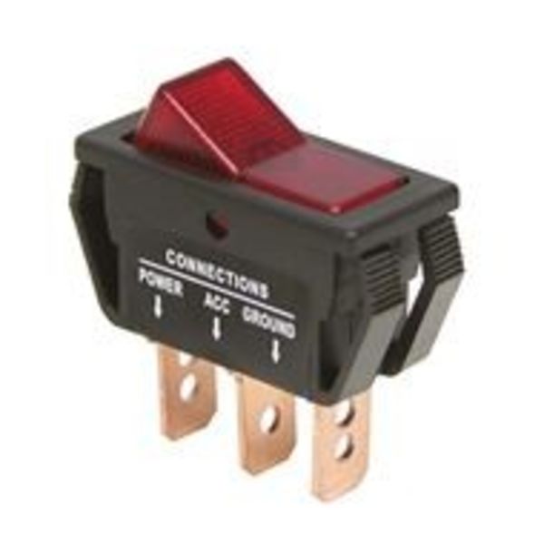  Schakelaar On/Off 12V 20A rood