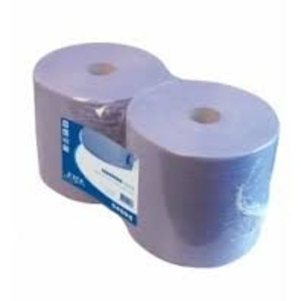  poetspapier 380 meter blauwe rol 2-lgs x 26cm 2 rol