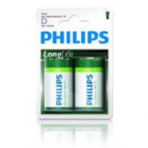  philips longlife r20 d-size