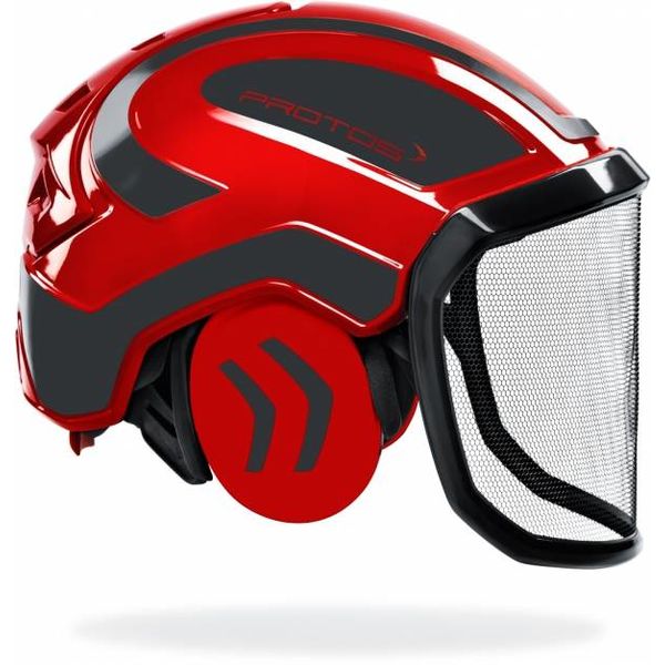  Protos vh-helm refl. rood/grijs compleet