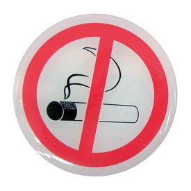  Stickers niet roken 2 stuks diameter 45mm