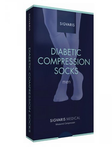 Sigvaris Beige Eversoft Diabetic Compression Socks 8-20 mmHg 161