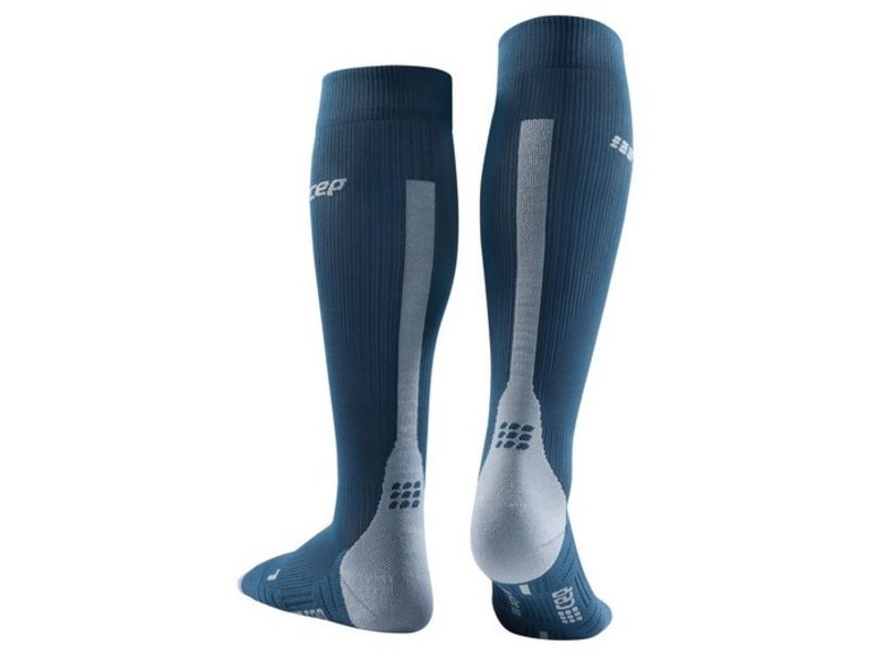 CEP - Women's THE RUN COMPRESSION SOCKS TALL, knee high stabilizing  running compression stockings, sports socks, Blue