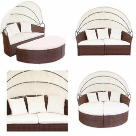 Luxe ratan loungebed