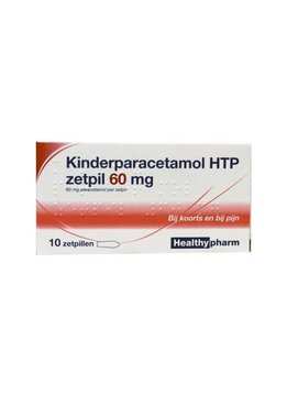 HealthyPharm HealthyPharm Kinderparacetamol HTP zetpil 60mg - 10st