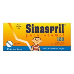 Sinaspril Sinaspril Paracetamol 120 - 16 tabletten