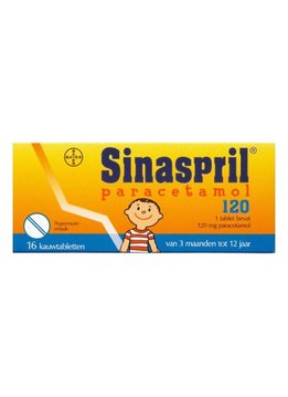 Sinaspril Sinaspril Paracetamol 120 - 16 tabletten