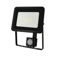 LED Projektør med sensor - 20W IP44 - Valgfri lysfarve - 3 års garanti