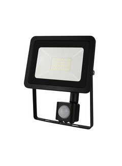 LED Projektør med sensor - 30W IP44 - Valgfri lysfarve - 3 års garanti