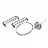 Ophængsbeslag til LED armatur - 2x1 meter stålkabler Ophængsbeslag til LED armatur - 2x1 meter stålkabler