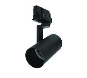 LED 3 faset skinnespot i sort - GU10 fatning - Udskiftbare spots