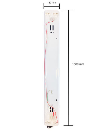 Vandtæt LED armatur - 150 cm - Til 2 LED lysstofrør (eksklusiv lysstofrør) Vandtæt LED armatur - 150 cm - Til 2 LED lysstofrør (eksklusiv lysstofrør)