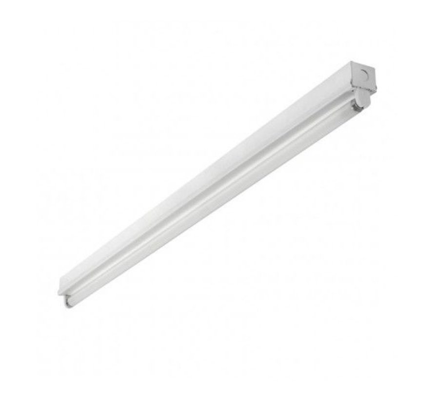 Hvidt armatur til LED lysstofrør - 120 cm - Til 1 LED lysstofrør (eksklusiv lysstofrør)