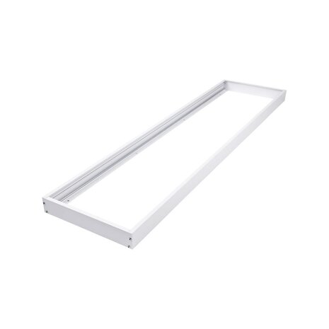 LCB Hvidt rammesystem til montering af LED panel - 5 cm høj inklusiv skruer - 120x30 cm LCB Hvidt rammesystem til montering af LED panel - 5 cm høj inklusiv skruer - 120x30 cm