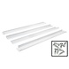 Hvidt rammesystem til montering af LED panel - 5 cm høj inklusiv skruer - 60x60 cm Hvidt rammesystem til montering af LED panel - 5 cm høj inklusiv skruer - 60x60 cm
