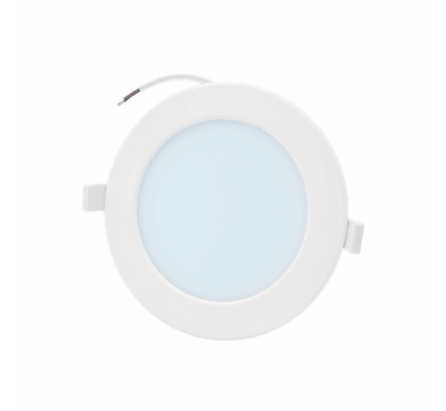 LED Downlight rund - 6W erstatter 40W - Monteringsmål 100x32mm - 6000K koldt hvidt lys