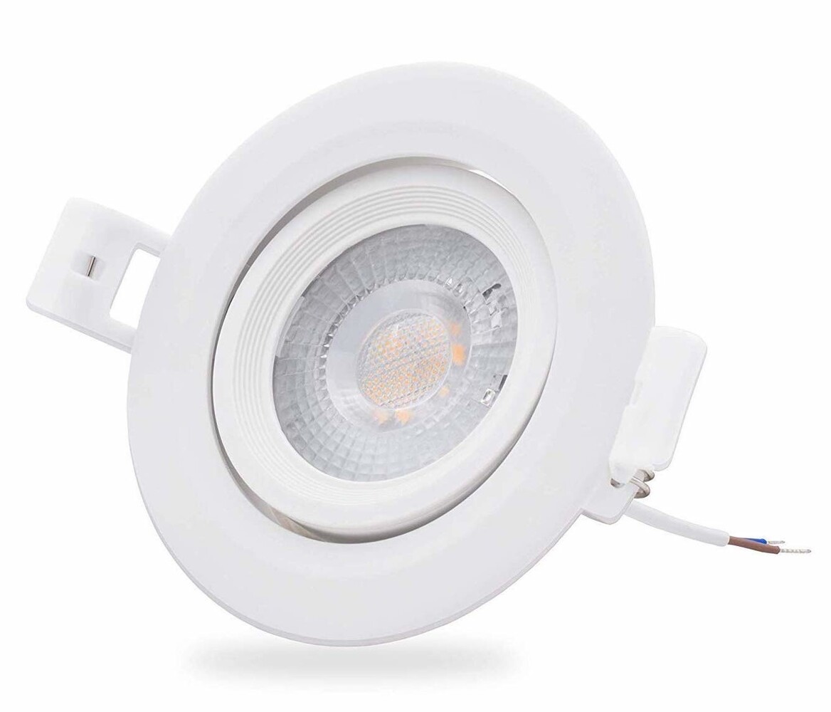 LCB LED Downlight dæmpbar - 5W erstatter 50W - 3000K Varm hvid - Kan vippes LCB LED Downlight dæmpbar - 5W erstatter 50W - 3000K Varm hvid - Kan vippes