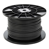 Aigostar Sort rundt tilslutningskabel - 100 m - 3x1,5 mm2 - H05VV-F 3G1.5