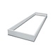 Hvidt rammesystem uden skruer til LED panel - 120x30 cm Hvidt rammesystem uden skruer til LED panel - 120x30 cm